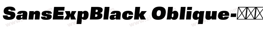 SansExpBlack Oblique字体转换 SansExpBlack Oblique字体转换